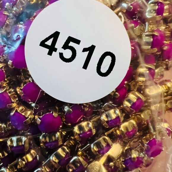 Massive Stunning Statement Medium Orchid Pink Cabochons Prong s Necklace 4510 - Picture 6 of 6